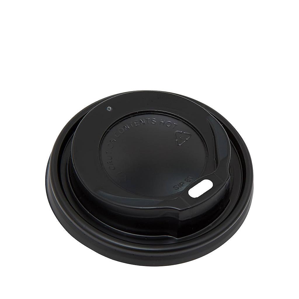 Капак за чаша черен 240 мл. (50 бр. в пакет)